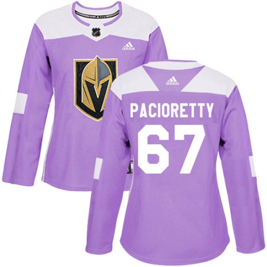 Adidas Max Pacioretty Vegas Golden Knights Women's Authentic Fights Cancer Practice 2018 Stanley Cup Final Patch Jersey - Purple