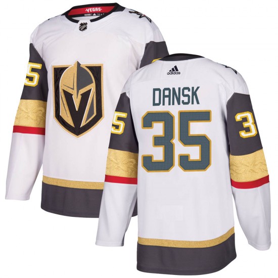 Adidas Oscar Dansk Vegas Golden Knights Youth Authentic White Away Jersey - Gold