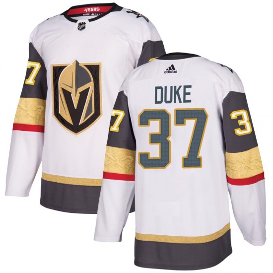 Adidas Reid Duke Vegas Golden Knights Youth Authentic White Away Jersey - Gold