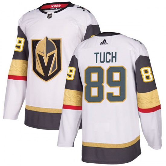 Adidas Alex Tuch Vegas Golden Knights Youth Authentic White Away Jersey - Gold