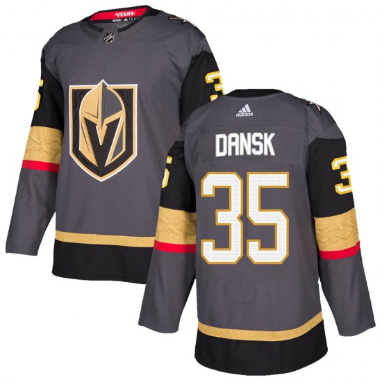 Adidas Oscar Dansk Vegas Golden Knights Youth Authentic Gray Home Jersey - Gold
