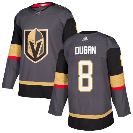 Adidas Jonathan Dugan Vegas Golden Knights Youth Authentic Gray Home Jersey - Gold