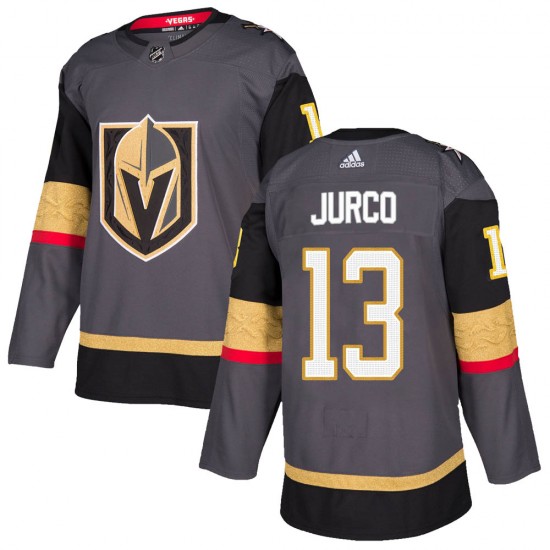 Adidas Tomas Jurco Vegas Golden Knights Youth Authentic Gray Home Jersey - Gold