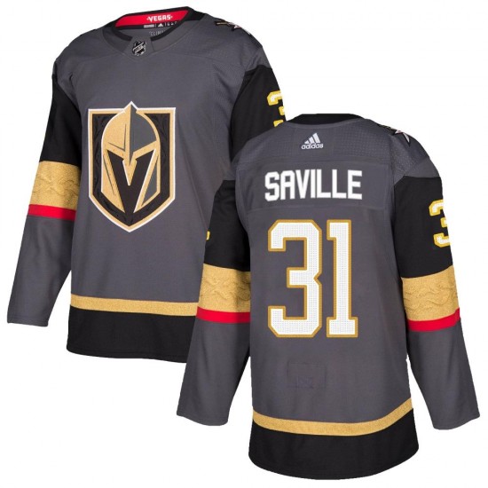 Adidas Isaiah Saville Vegas Golden Knights Youth Authentic Gray Home Jersey - Gold