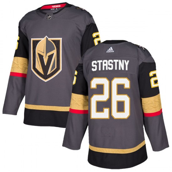 Adidas Paul Stastny Vegas Golden Knights Youth Authentic Gray Home Jersey - Gold