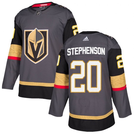 Adidas Chandler Stephenson Vegas Golden Knights Youth Authentic Gray Home Jersey - Gold