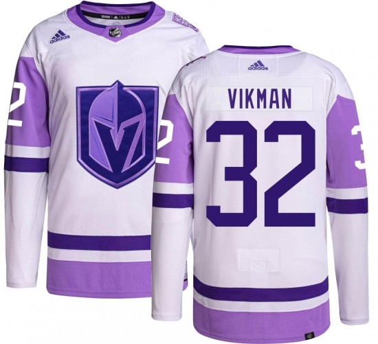 Adidas Jesper Vikman Vegas Golden Knights Youth Authentic Hockey Fights Cancer Jersey - Gold