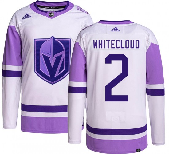 Adidas Zach Whitecloud Vegas Golden Knights Youth Authentic Hockey Fights Cancer Jersey - Gold