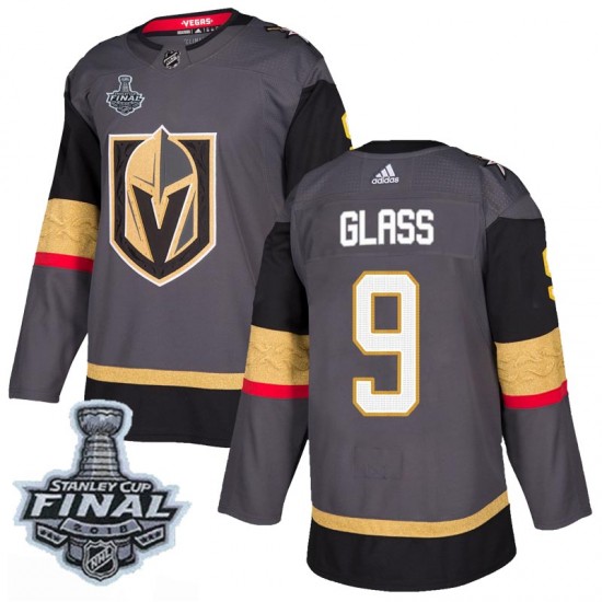 Adidas Cody Glass Vegas Golden Knights Men's Authentic Gray Home 2018 Stanley Cup Final Patch Jersey - Gold