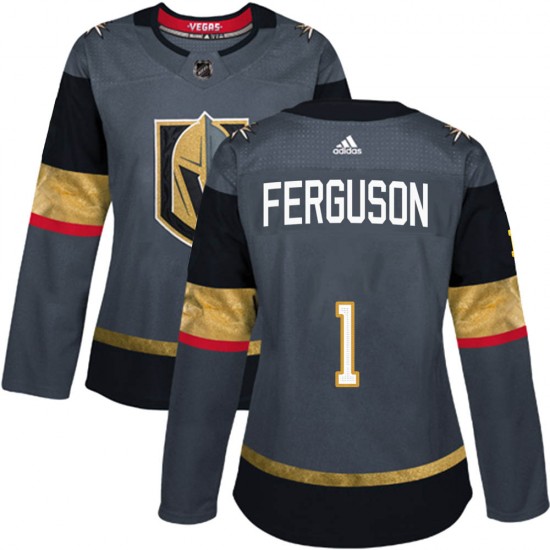 Adidas Dylan Ferguson Vegas Golden Knights Women's Authentic Gray Home Jersey - Gold