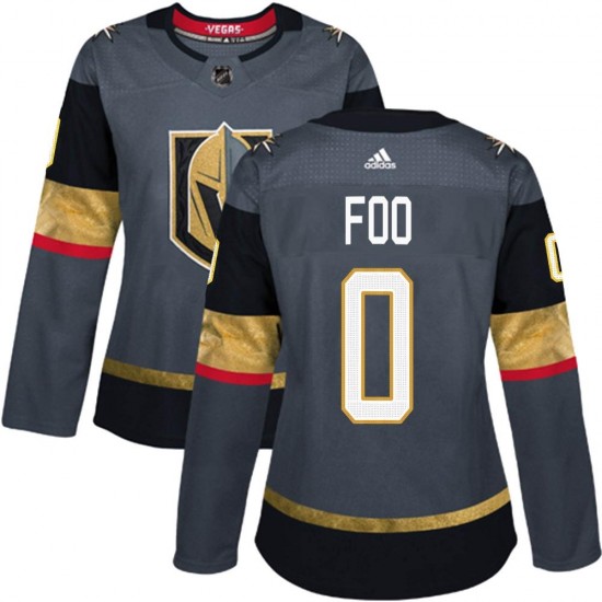 Adidas Spencer Foo Vegas Golden Knights Women's Authentic Gray Home Jersey - Gold