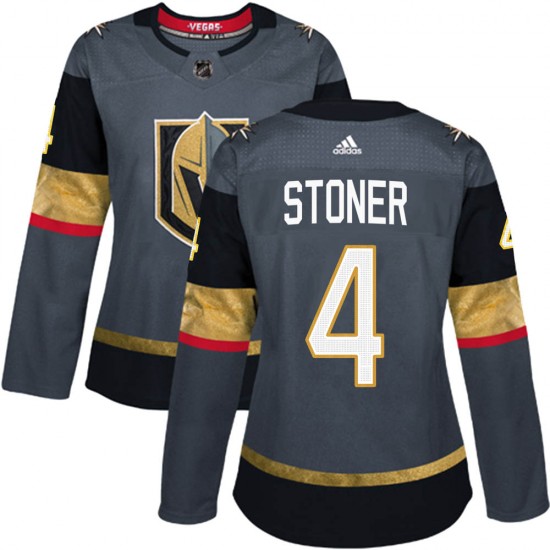 Adidas Clayton Stoner Vegas Golden Knights Women's Authentic Gray Home Jersey - Gold