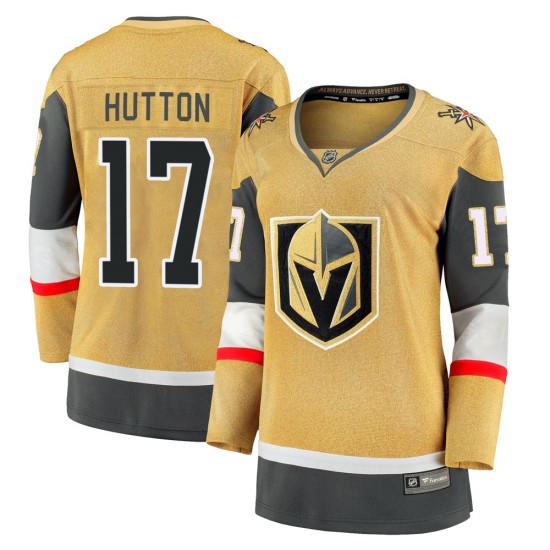 Fanatics Branded Ben Hutton Vegas Golden Knights Women's Premier Breakaway 2020/21 Alternate Jersey - Gold