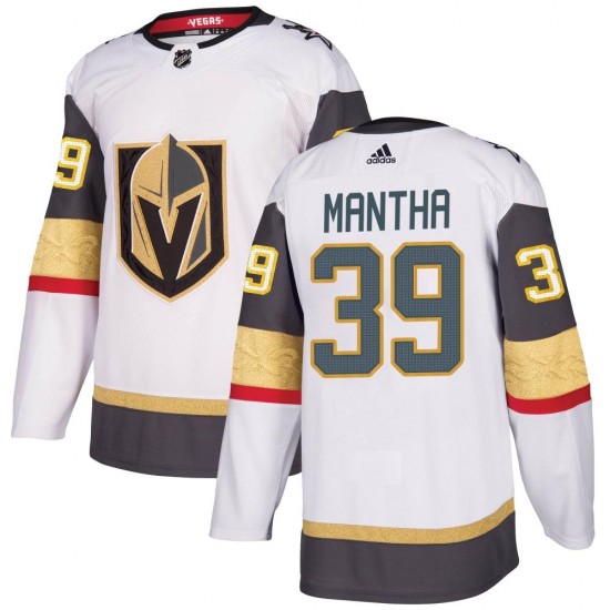 Adidas Anthony Mantha Vegas Golden Knights Men's Authentic White Away Jersey - Gold