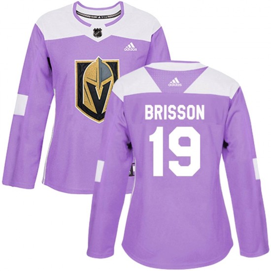 Adidas Brendan Brisson Vegas Golden Knights Women's Authentic Fights Cancer Practice Jersey - Purple