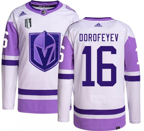 Adidas Pavel Dorofeyev Vegas Golden Knights Youth Authentic Hockey Fights Cancer 2023 Stanley Cup Final Jersey - Gold