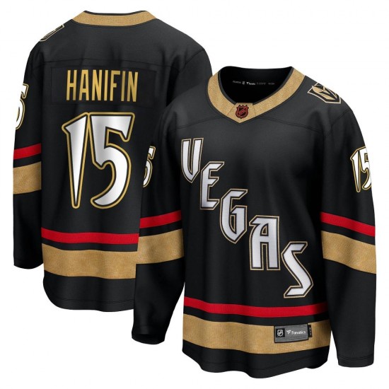 Fanatics Branded Noah Hanifin Vegas Golden Knights Youth Breakaway Black Special Edition 2.0 Jersey - Gold