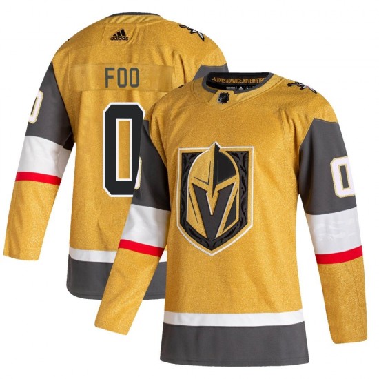 Adidas Spencer Foo Vegas Golden Knights Youth Authentic 2020/21 Alternate Jersey - Gold