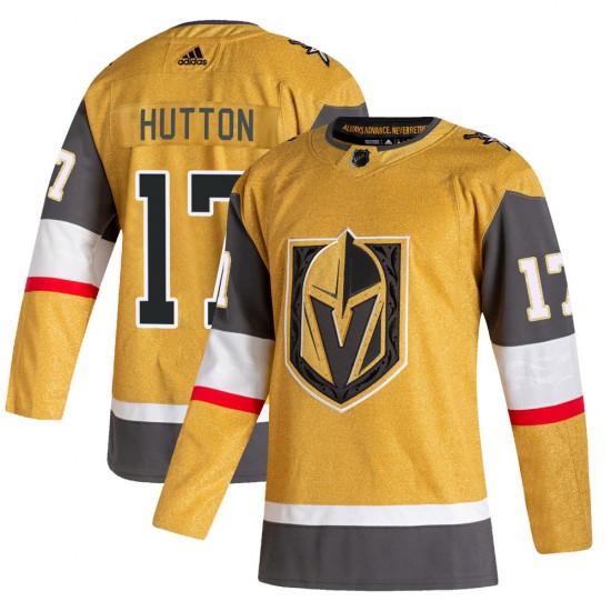 Adidas Ben Hutton Vegas Golden Knights Youth Authentic 2020/21 Alternate Jersey - Gold