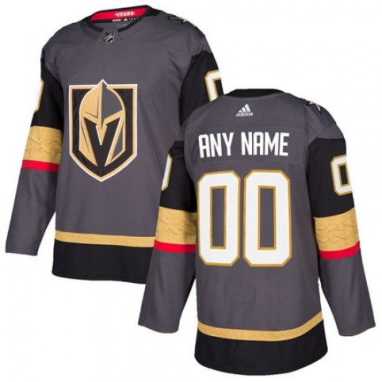 Adidas Custom Vegas Golden Knights Youth Authentic Gray Home Jersey - Gold