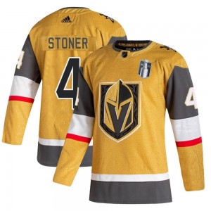 Adidas Clayton Stoner Vegas Golden Knights Youth Authentic 2020/21 Alternate 2023 Stanley Cup Final Jersey - Gold