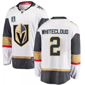 Fanatics Branded Zach Whitecloud Vegas Golden Knights Men's Breakaway White Away 2023 Stanley Cup Final Jersey - Gold