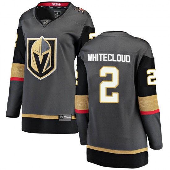 Fanatics Branded Zach Whitecloud Vegas Golden Knights Women's Breakaway Black Home Jersey - Gold