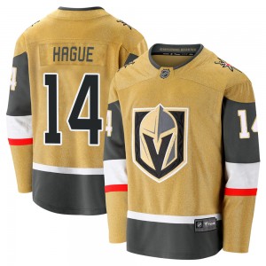 Fanatics Branded Nicolas Hague Vegas Golden Knights Men's Premier Breakaway 2020/21 Alternate Jersey - Gold