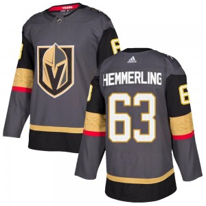 Adidas Ben Hemmerling Vegas Golden Knights Men's Authentic Gray Home Jersey - Gold