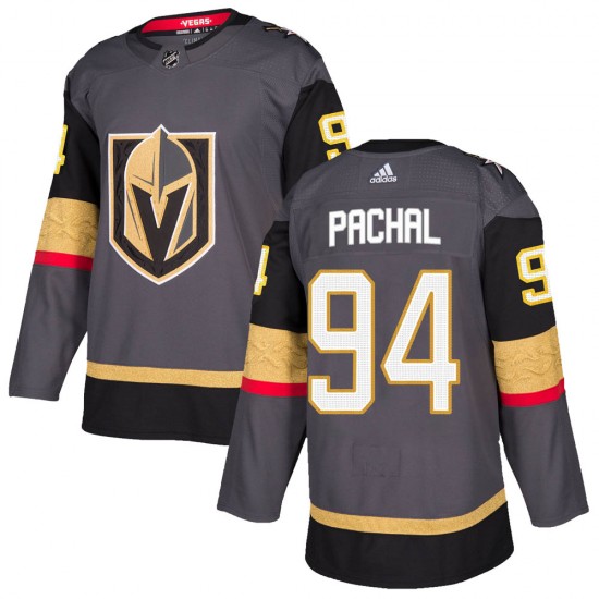 Adidas Brayden Pachal Vegas Golden Knights Men's Authentic Gray Home Jersey - Gold