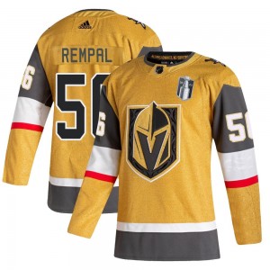 Adidas Sheldon Rempal Vegas Golden Knights Men's Authentic 2020/21 Alternate 2023 Stanley Cup Final Jersey - Gold