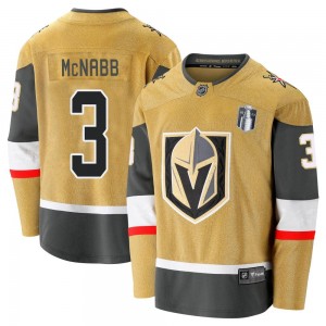 Fanatics Branded Brayden McNabb Vegas Golden Knights Youth Premier Breakaway 2020/21 Alternate 2023 Stanley Cup Final Jersey - G