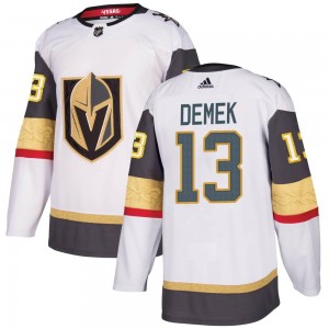 Adidas Jakub Demek Vegas Golden Knights Youth Authentic White Away Jersey - Gold