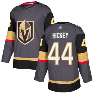 Adidas Brandon Hickey Vegas Golden Knights Youth Authentic Gray Home Jersey - Gold