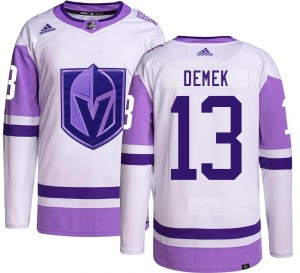 Adidas Jakub Demek Vegas Golden Knights Youth Authentic Hockey Fights Cancer Jersey - Gold