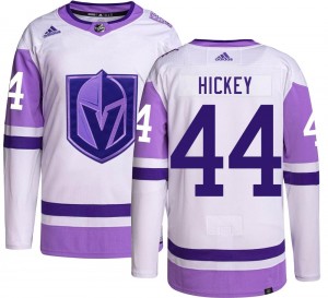 Adidas Brandon Hickey Vegas Golden Knights Youth Authentic Hockey Fights Cancer Jersey - Gold