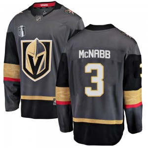 Fanatics Branded Brayden McNabb Vegas Golden Knights Youth Breakaway Black Home 2023 Stanley Cup Final Jersey - Gold