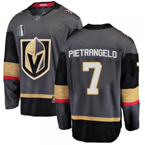 Fanatics Branded Alex Pietrangelo Vegas Golden Knights Youth Breakaway Black Home 2023 Stanley Cup Final Jersey - Gold