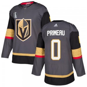 Adidas Mason Primeau Vegas Golden Knights Youth Authentic Gray Home 2023 Stanley Cup Final Jersey - Gold