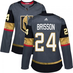 Adidas Brendan Brisson Vegas Golden Knights Women's Authentic Gray Home Jersey - Gold