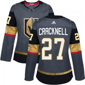 Adidas Adam Cracknell Vegas Golden Knights Women's Authentic Gray Home Jersey - Gold