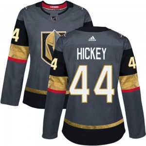 Adidas Brandon Hickey Vegas Golden Knights Women's Authentic Gray Home Jersey - Gold