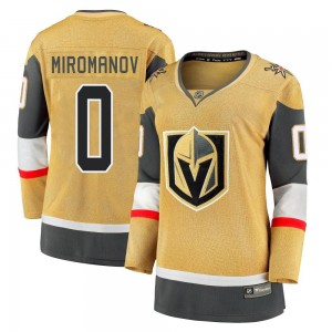 Fanatics Branded Daniil Miromanov Vegas Golden Knights Women's Premier Breakaway 2020/21 Alternate Jersey - Gold