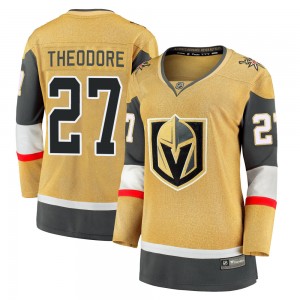 Fanatics Branded Shea Theodore Vegas Golden Knights Women's Premier Breakaway 2020/21 Alternate Jersey - Gold