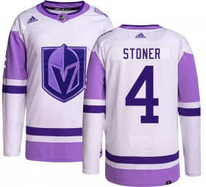 Adidas Clayton Stoner Vegas Golden Knights Men's Authentic Hockey Fights Cancer Jersey - Gold