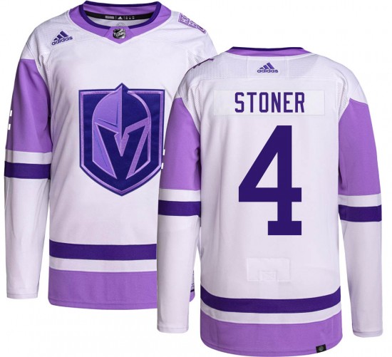 Adidas Clayton Stoner Vegas Golden Knights Men's Authentic Hockey Fights Cancer Jersey - Gold