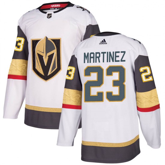 Adidas Alec Martinez Vegas Golden Knights Men's Authentic ized White Away Jersey - Gold