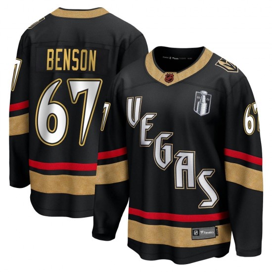 Fanatics Branded Tyler Benson Vegas Golden Knights Youth Breakaway Black Special Edition 2.0 2023 Stanley Cup Final Jersey - Gol