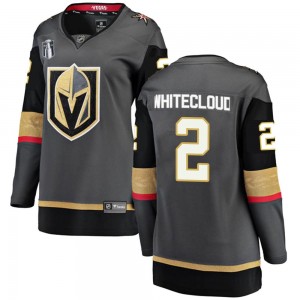 Fanatics Branded Zach Whitecloud Vegas Golden Knights Women's Breakaway Black Home 2023 Stanley Cup Final Jersey - Gold