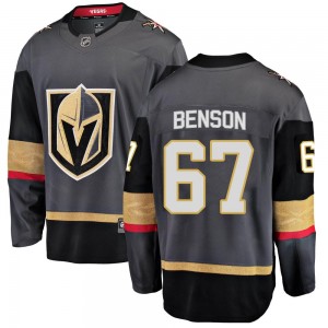 Fanatics Branded Tyler Benson Vegas Golden Knights Youth Breakaway Black Home Jersey - Gold